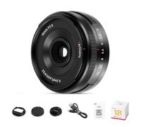 7artisans AF 18mm F2.0 Objetivo APS-C Serie Lite para Sony E-Mount | Objetivo Pancake Ultrafino丨109 g, Compacto 2.5 × 1.3 pulgadas丨Gran Angular de 77°丨2ED+5HR丨Rosca para Filtro de 52mm