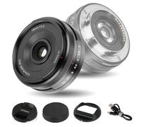7artisans AF 18mm F2 Objetivo Gran Angular APS-C 109g,para Sony E Mount | Parasol cuadrado,Reconocimiento facial y de ojos,distancia mínima enfoque de 0,2m,para Sony E A6000/A5000/A3000/A6700