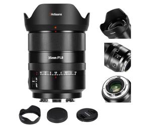 7artisans AF 35mm F1.8 - Lente de cámara de formato completo compatible con Sony E-Mount, gran apertura, Prime, STM Facial / Ojo, enfoque automático para Sony E A7R5 R4 R3 M4 M3 Alpha Zv-e10 A5000