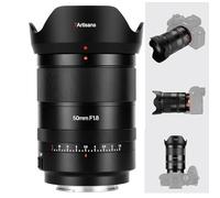 7artisans AF 50 mm F1.8 FE STM Lente para cámaras Sony E sin Espejo A6000 A7 y NEX Series, Formato Completo, Gran Apertura, admite reconocimiento Facial AF Ocular.