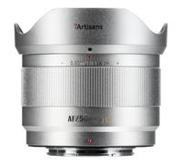 7artisans AF 50mm F1.8 APS-C Plata Lente Ligera 180g para FX Montura | Reconocimiento facial/ocular, gran apertura, compatible con Fujifilm X mount X-H1,X-T2,X-T50,X-T200, X-S10, X-Pro1,X-E3, X-M5