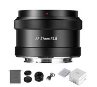 7Artisans AutoFocus Lente de Marco APS-C de 27mm F2.8, Compatible con Apertura automática/Manual y reconocimiento Facial/Ojo, Compatible con Sony FS5/FS7/FS7M2/FS5M2K/A3000/A5000/A6000 (Negro)