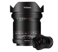 7artisans Canon Objetivo RF 9mm F5.6 Lente Ultra Gran Angular, Ideal para Viajes y Videoblog Incluso en Baja iluminación, Compatible con Sistema EOS R, Negro