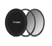 7artisans Filtro Nanomagnético UV ND Gradiente GND Niebla Negra 1/4 Polarizador CPL para Fotografía de Retrato (82 mm GND0.9)