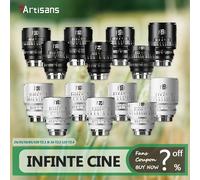 7artisans INFINTE Full Frame 24mm 35mm 50mm 85mm 105mm T2.1 16mm T2.5 135mm T2.4 Lente de cámara Cine para fotografía EF PL-mount 50mm T2.1 W