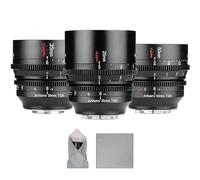 7artisans Lente APS-C Cine de Gran Apertura T1.05 de 25 mm/35 mm/50 mm Compatible con Montura Sony E