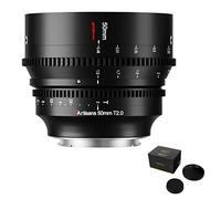 7artisans Lente Cine de 50 mm T2.0 Marco completo de enfoque manual de gran apertura, compatible con cámara sin espejo (montaje en E)