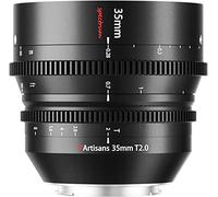 7artisans Lente Cine de gran apertura T2.0 de 35 mm compatible con cámara Nikon Z-Mount, lente Cine de baja distorsión para Z5 Z6 Z7 Z9 Z50 Z6II Z7II ZFC, negro