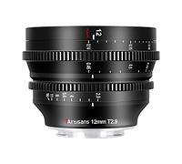 7Artisans Lente de cine APS-C de gran apertura T2.9 de 12 mm, enfoque fijo manual, lente de cine de baja distorsión compatible con Nikon Z Mount Z5 Z6 Z7 Z9 Z50 Z6II Z7II ZFC, negro