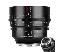 7artisans Lente de cine de 14 mm T2.9 de marco completo de 114 ° ultra gran angular de gran apertura lente de cine de enfoque fijo compatible con Sigma FP Panasonic Leica L Mount