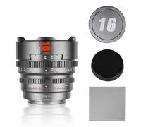 7Artisans Lente de Cine Profesional Serie T2.1 Hope de 16mm Marco S35 Compatible con Fuji X-Mount, para Fuji X-S20/X-T5/X-H2/X-T4/X-H2S/X-T3/X-S16 (Gris Titanio)