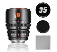 7Artisans Lente de Cine Profesional Serie T2.1 Hope de 35mm Marco S35 Compatible con Sony E-Mount (Marco C), para Sony A6500/A6600/A6700/FX30/ZVE-35 (Negro)