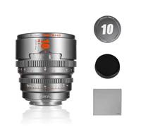 7Artisans Lente de Cine Profesional T2.1 de 10mm Marco S35 Compatible con Montura Canon RF-S para Red Komodo/Komodo X/Canon C70/R7/R50/R10 (Gris Titanio)