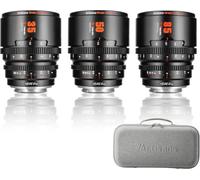 7Artisans Lente de Cine Profesional T2.1 de 35mm/50mm/85mm Marco S35 Compatible con Montura Macro 4/3, para LUMIX GH5LL/LUMIX GH5S/Z CAM/LUMIX GH6/BMPCC4K/DC-BGH1(Negro)