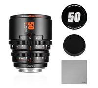 7Artisans Lente de Cine Profesional T2.1 de 50mm Marco S35 Compatible con Montura Canon RF-S para Red Komodo/Komodo X/Canon C70/R7/R50/R50 (Negro)