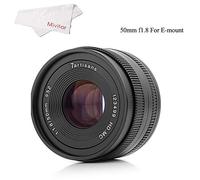 7artisans - Lente de Enfoque Manual para Sony E-Mount A6500 A6300 A6000 A5100 A5000 NEX-3 NEX-3N NEX-3R NEX-C3 NEX-F3K (50 mm)
