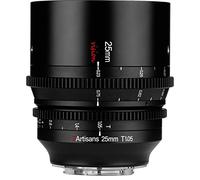 7artisans Lente fotoeléctrica de 25 mm T1.05 Vision Cine para Fujifilm X, color negro