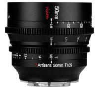 7artisans Lente fotoeléctrica de 50 mm T1.05 Vision Cine para Fujifilm X, color negro