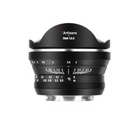 7artisans Objetivo de ojo de pez de 6 mm f2 APS-C, enfoque manual con ángulo de visión de 220° para cámaras Canon RF sin espejo