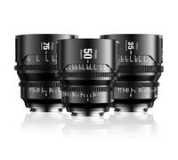 7artisans Traumserie Cine Lentes 35 mm/50 mm/75 mm T1.5 Set - Lentes de cine de formato completo para montura L (cuatro formas de bayoneta)