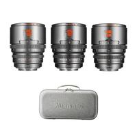 7atisans 35/50/85 mm T2.1 - Juego de objetivos cine, serie 3, Super 35 Hope Prime para cámaras de montaje electrónico FX30 y otras cámaras (titanio)