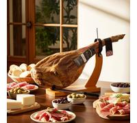 7B PREMIUM Jamón Serrano al 100% Duroc | Cerdos de Raza Duroc Alimentados con Cereales | Jamón Serrano Natural Curado en Bodega | 20 Meses (Con hueso 8-9 Kg.)