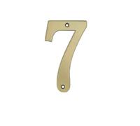 7CM Números De Casa De Metal De for Atornillar En El Exterior, Letreros De Dirección for Patio, Letrero De Jardín Personalizado for Exteriores, Buzones Decorativos, Número De Calle for Buzón(Bronze,7)