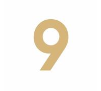 7CM Números De Casa Exteriores Autoadhesivos Acrílicos De, Pegatinas De Números for Letrero De Dirección, Pequeñas Decoraciones Modernas for Buzones De Correo Al Aire Libre, for Buzones(Gold,9)