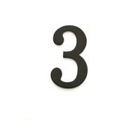 7CM Números De Casa Negros De for Exterior, Números Magnéticos for Buzón, Letreros De Dirección for Patio, Buzones Decorativos, Letrero Personalizado for El Hogar Apartamentos Oficina Habitación(3)