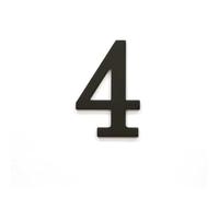 7CM Números De Casa Negros De for Exterior, Números Magnéticos for Buzón, Letreros De Dirección for Patio, Buzones Decorativos, Letrero Personalizado for El Hogar Apartamentos Oficina Habitación(4)