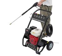 7CV Limpiadora a Presión Profesional De Gasolina | Hidrolimpiadora De Alta Presión Generadora De Vapor Con Motor De Gasolina 190 Bar 4900 Vatios De Patio De Coche