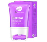 7Days Crema Facial Hidratante con Retinol y Ácido Hialurónico | Crema Reafirmante para Cara y Cuello | Rodillo Anti-Hinchazón | Korean Skincare 80ml
