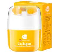 7DAYS Crema Facial y de Cuello Coreana con Colágeno y Rodillo de Masaje - Efecto Lifting, Reafirmante y Mayor Elasticidad, Acción Alisadora y Rellenadora, para la Papada, 40 ml