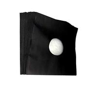 7even Fundas interiores antiestáticas para discos LP - Fundas protectoras de vinilo de alta calidad, Negro , 12", minimalista o funcional