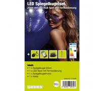 7even Juego De Espejo LED De 20cm Con Control Remoto / Fiesta Sótano Disco
