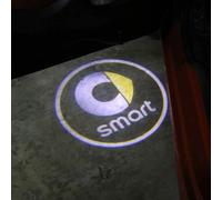 7ffeiLL Luz de Bienvenida para Puerta de Coche para Smart 450 451 453 Fortwo Forfour, Proyector Láser LED de Proyección de Coche, Accesorios de Estilo de Coche