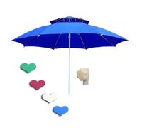 7ft 9ft Patio Umbrella - Outdoor Table Umbrella with Wind Resistance Adjustable Height 2-Tier Waterproof Canopy Durable Fiberglass Frame Burgundy - Ideal for Garden Balcony & Patio