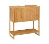 7H SEVEN HOUSE Armario para Lavabo de Bambú con 1 Nivel 80x33.5x69.6cm 7house