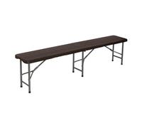 Banco Plegable Catering Efecto Madera 180x30x43cm 7house
