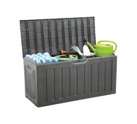 7H SEVEN HOUSE | Baúl Exterior de Resina | Arcón Exterior para Jardín, Terraza o Balcón | Baúl Impermeable | Baúl para Objetos y Juguetes | 340 litros | 118x53x57cm