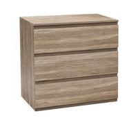 7H SEVEN HOUSE Cómoda de 3 Cajones SpaceQub 78x48x73cm 7house