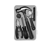 7H SEVEN HOUSE Kit de Herramientas Básicas, 17 Piezas Blanco/Gris/Negro 7house