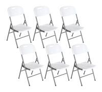 7H SEVEN HOUSE Pack 6 Sillas Plegables con Asa 47x58x87cm 7house