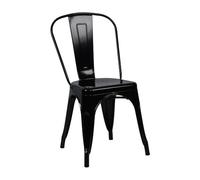 7H SEVEN HOUSE Silla Apilable Industrial de Acero 45x45x85cm 7house