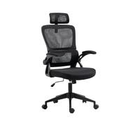 7H SEVEN HOUSE - Silla de Escritorio Ergonómica ErgoFlex Pro, Reposacabezas, Respaldo Transpirable, Altura Ajustable, Reclinable, Soporte Lumbar, Reposabrazos y Ruedas, Negro/Gris Oscuro/Gris Claro