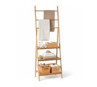 7H SEVEN HOUSE Toallero de Bambú con 3 Niveles 152x53.2x32.4cm 7house