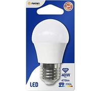 7H Sevenon 101657 Bombilla LED Esférica E27 6W Equi.40W 470Lm 15000H, Multicolor, Talla única