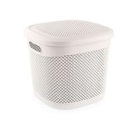 7H SEVENON Cesta Mediana Cuadrada con Tapa 15 litros 7house
