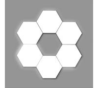 7H SEVENON Deco - Figura Led Decorativa BLOOM, Plástico PC, Hogar, Oficina, 21W, 1200 lúmenes, Ángulo Apertura 120º, 220-240 Vac, Led SMD, 4000k, Protección IP20, 25.000H Vida Útil, 47x48cm, Blanco