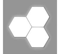 7H SEVENON Deco - Figura Led Decorativa VERTEX, Plástico PC, Hogar, Oficina, 30W, 2400 lúmenes, Ángulo Apertura 120º, 220-240 Vac, Led SMD, 4000k, Protección IP20, 25.000H Vida Útil, 47x65cm, Blanco